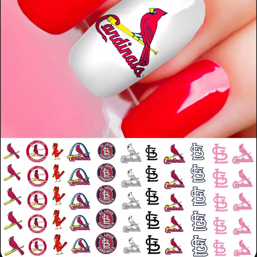 💌BO/GO$6 ⚾️ St. Louis Cardinals Nail Transfer Decals